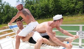 Boat bang with gay hotties who enjoy hard sex