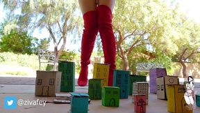 ziva fey - nasa astronaut giantess!