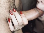 Oops, stepsister SUCKS MY COCK!  - REAL VIDEO!