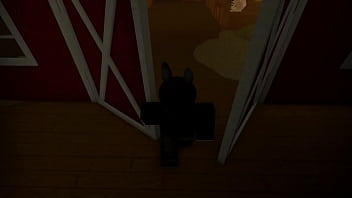 Teen gets gangbanged in Roblox by friends with big tits