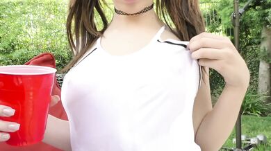 Stepbrother wrecks tiny tits pigtails teens tight pussy