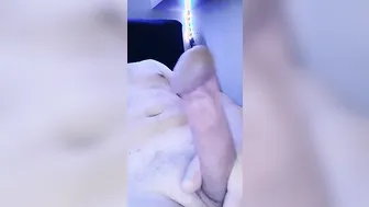 Italian amateur wakes up and strokes his big hard cock
