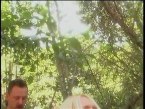 Busty whore blonde outdoor fuck