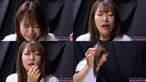 Hina Hazuki - CLOSE-UP of Japanese cute girl SNEEZING