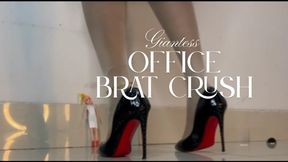 Office Tiny Brat Crushed By Giantess Boss - TWO