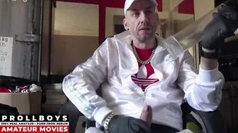 German Daddy Pumps His Monster Uncut Cock to a Big Load