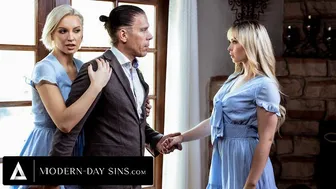 Kenzie Taylor and Lilly Bell Double Team Mick Blue in Wild Threesome