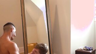 Horny stepson Oliver Beck fucked behind by hunk Jax Thirio