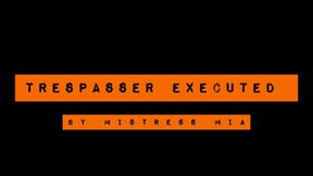 TRESPASSER EXECUTED