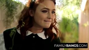 FamilyBangs.com ⭐ Bad School Teen Hammered by Pervert Stepbrother after Kicked from School, Jodi Taylor, Mr. Pete
