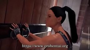 3D Futanari Night at the Museum