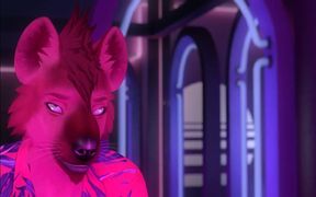 Red Lights raw gay furry climax choked knotted in the night club