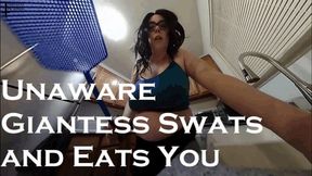 Unaware Giantess Swats and Eats You SD