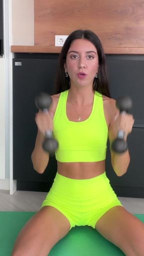 Memorable moment from &quot;Home Morning Fitness with Katty West&quot;