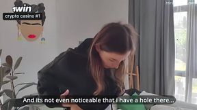 Expelled from institute, stepfather disciplines teenager in XXX!