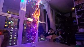 A naked Sofi decorated like a Christmas tree_Bondage and Gagging_Tel_Part 1