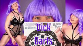 Dick Darts - Interactive JOI Game & Submissive Task with Femdom Brat Mistress Mystique - MP4