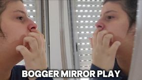Mirror Nose Play – Nose Picking, Booger Eating, Finger in Nose
