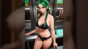 Stepbrother seduces friend and films her on a 3D fuck machine