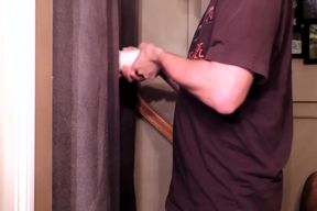 Hung Straight curious guy tries out my gloryhole