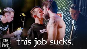 Hook-Up Pub Janitor Finds Surprise When Cleaning Gloryhole - Des Irez, Mason Lear - DisruptiveFilms