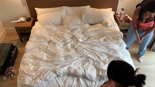 From Instagram to Hookup: Two Women Finally Meet &amp; Fuck in Hotel