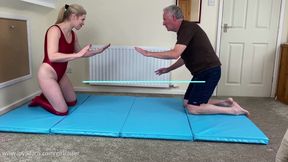 Lottie 29 - Mixed Wrestling 2 on the Mat with Headscissors and Facesits