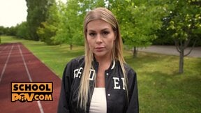 POV - Zlata Shine is a horny cheerleader who craves the cock