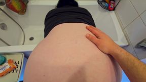 Thick-thighed Student Begs Cock and Cum in Amateur's Private Chase