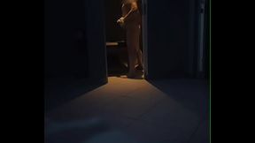 Amateur guy caught napping in a sauna cabin gets tied up and used sexually by a boy