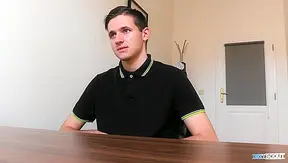 Clean-Cut Brunette Takes Bareback Cumshot -Dirty Scout