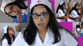 Sperm bank nurse eRica convinces a donor into giving her a facial!