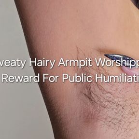 POV Sweaty Hairy Armpit Worshipping JOI: as Reward for Humiliation