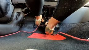 Laetitia first time driving for us - Floor POV - Part 2