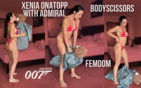 Sadistic Xenia Onatopp with Admiral Scene Standing Bodyscissors (james Bond 007)