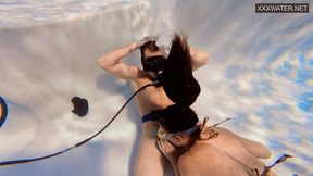 Deep sea debauchery with filthy trysts and sloppy Eva Sasalka's wet surrender