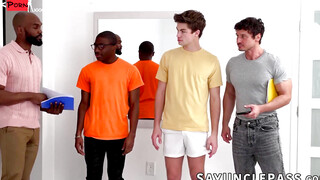 Group-Sex Party! StepDad's Gangbangs Their Sons In A Hot Orgy
