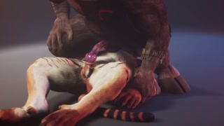 [Fart Fetish] Minotaur Cums Inside Tiger Boy After First Sitting on His Face | Wild Life Furry