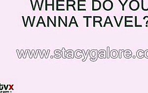 Stacy galore guest shemale strokes off