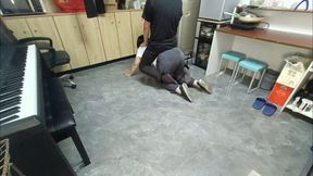 Ponyplay and Playing the piano crawling riding a ponygirl until she falls #DR006