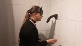 Kneeling Sissy Enjoys BBC