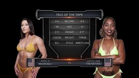 ariel x vs lotus lain female wrestling