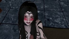 Fudendo uma vampira gostosa.Ela ama ser usada