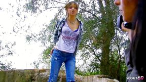 petite and tiny punk teen zoe nil have sex with stranger old guy at lost place