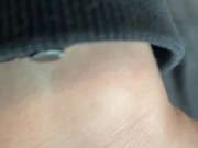 Teasing my dick on train