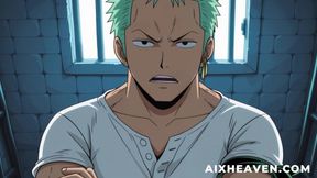 Nico Robin Fucks with Zoro in a Prison Cell! One Piece Uncensored Hentai POV