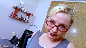 anal fuck in the office with the little blonde maeva blue