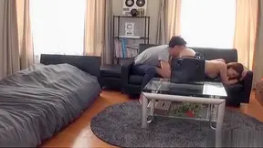 Amateur Japanese Milf Cums Hard Squirts Creampie at Work