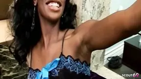 Ebony MILF amazing gets a toy and a BBC inserted into her tight asshole.