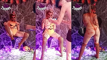 Gravei minha cunhada em sua apresentação de hallowen